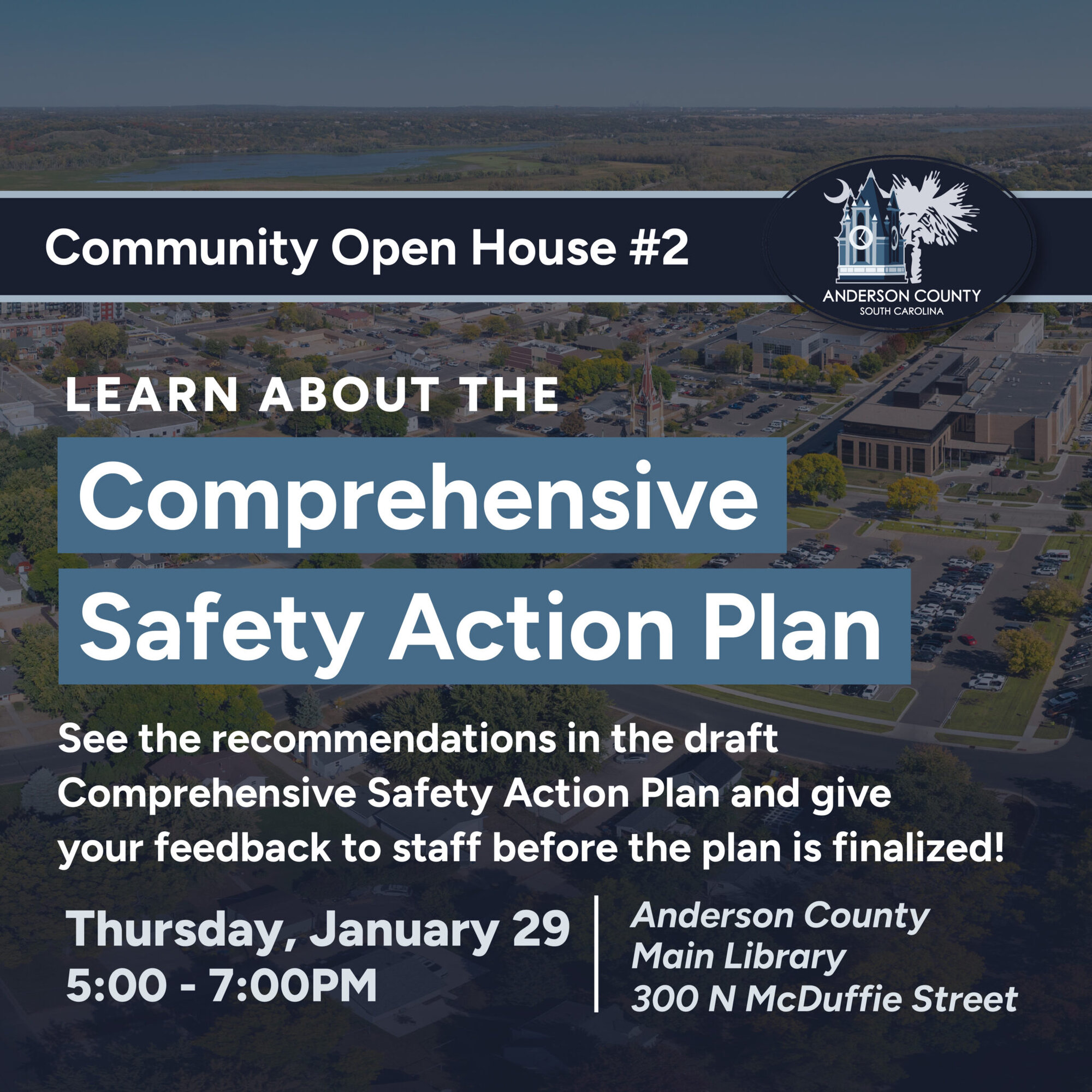 Community Open House: Comprehensive Safety Action Plan - Anderson County